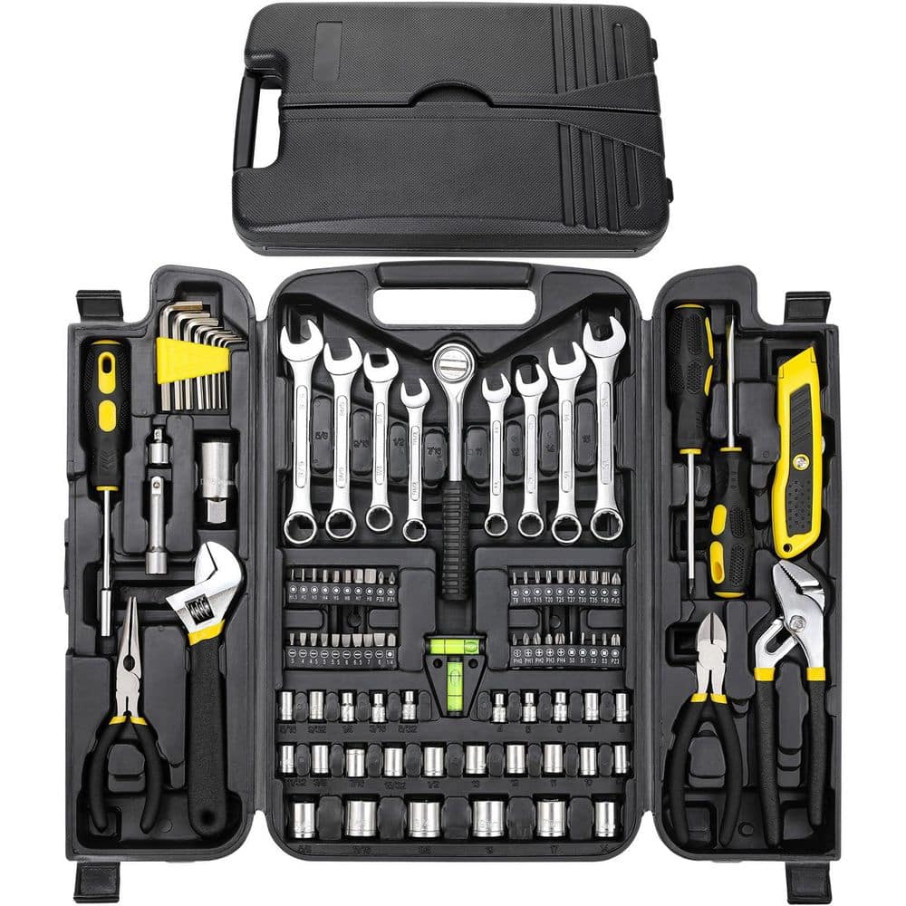 95 Piece Tool Set Kit with Carbon Steel Tools, Portable Storage Case, Wrenches, Sockets, Pliers, Bits price history on PriceWatchPro