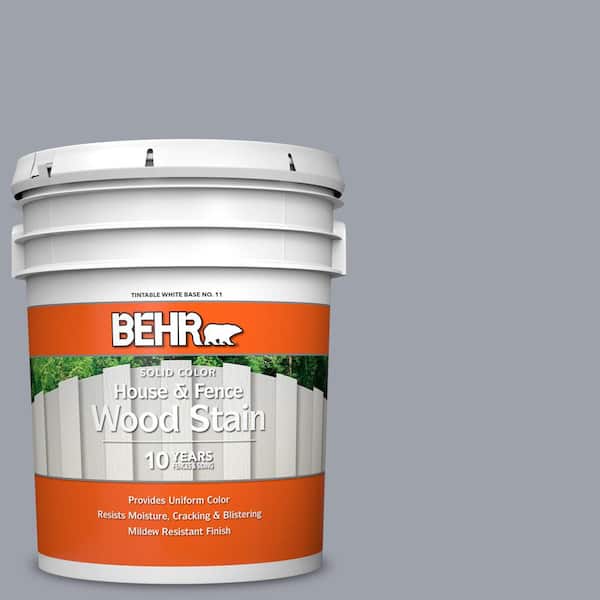 BEHR 5 gal. #N510-4 Supernova Solid Color House and Fence Exterior Wood Stain