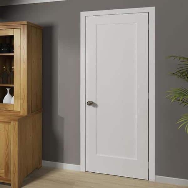 18 in. x 80 in. Shaker 1-panel White Solid Core Wood Interior Door Slab 18 in. x 80 in. Shaker 1-panel White Solid Core Wood Interior Door Slab