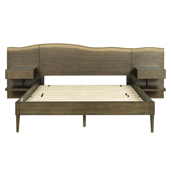 INK+IVY Clark Dark Brown Frame Queen Platform Bed