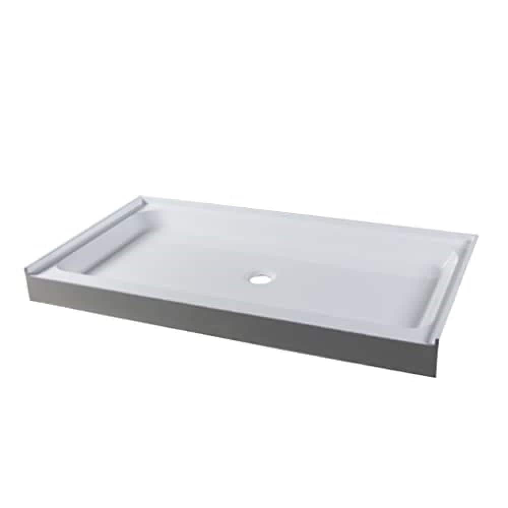 60'' x 36'' White Acrylic Rectangular Shower Base