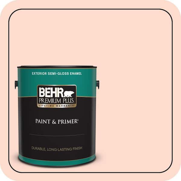 BEHR PREMIUM PLUS 1 gal. #220C-2 Peachtree Semi-Gloss Enamel Exterior Paint & Primer