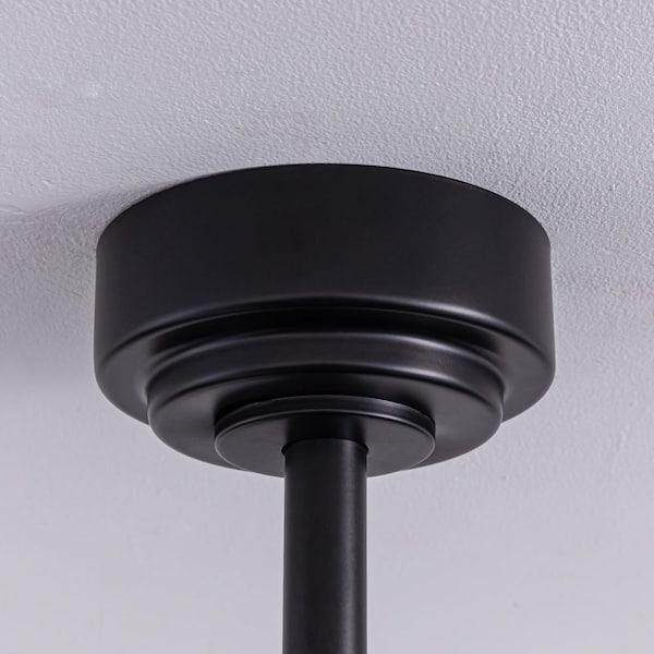 SNZ 52 in. Indoor Matte Black Retro Layered Caged Ceiling