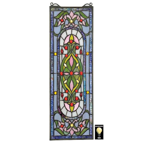 Design Toscano Palais-Royal Tiffany-Style Stain Glass Window Panel
