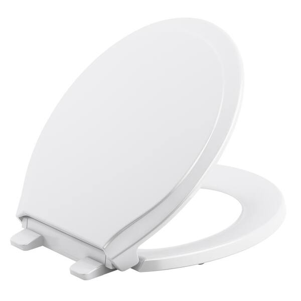 KOHLER Round QuietClose Closed Front Toilet Seat with GripTight