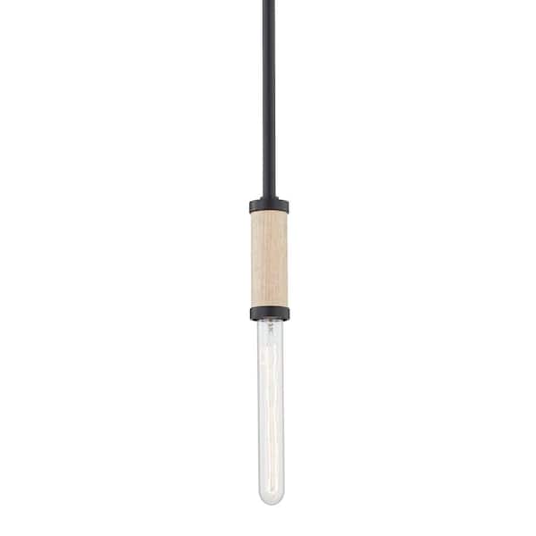 Troy Lighting Cruiz 1-Light Soft Black Bulb Pendant Light