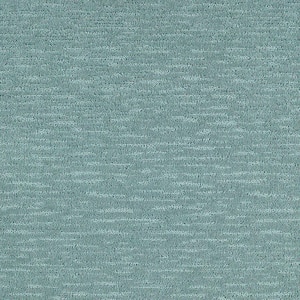 Allison Cove Siren Blue 39 oz. Triexta Pattern Installed Carpet