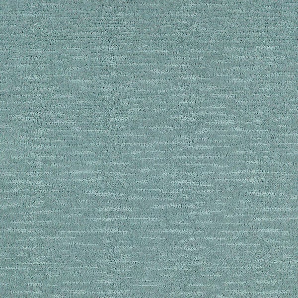 Allison Cove Siren Blue 39 oz. Triexta Pattern Installed Carpet