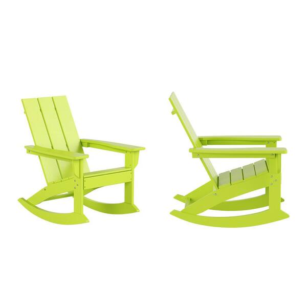 lime green outdoor rocking chair