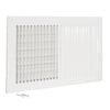 EZ-FLO 14 in. x 8 in. 2-Way Steel Wall/Ceiling Registered, White 61662