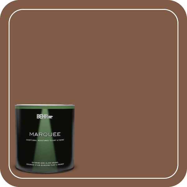 BEHR MARQUEE 1 qt. #T12-2 Stagecoach Semi-Gloss Enamel Exterior Paint & Primer