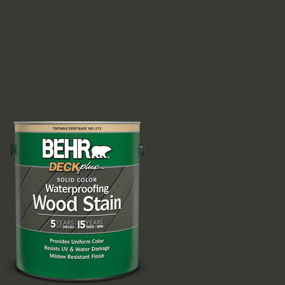 1 gal. #ECC-10-2 Jet Black Solid Color Waterproofing Exterior Wood Stain