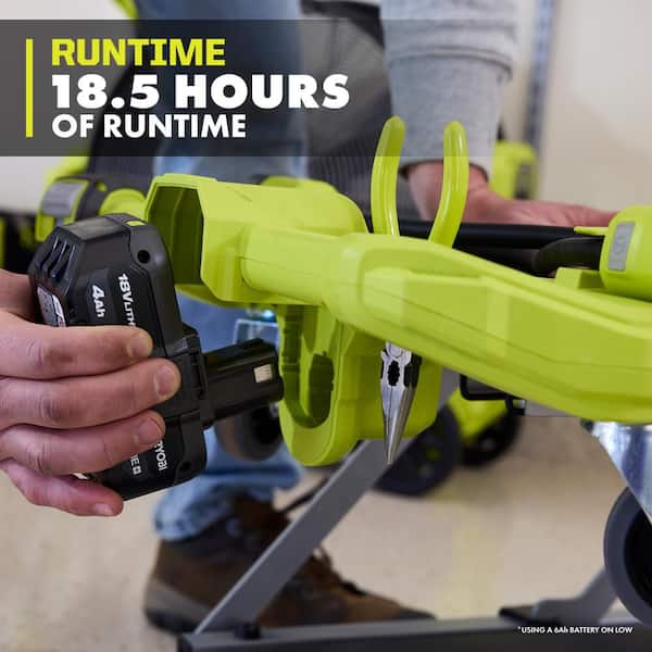 RYOBI - ONE+ 18V Cordless Automotive Dual Function 400 lb. Capacity, 800 Lumen Lighted Mechanic Garage Creeper Seat (Tool Only)