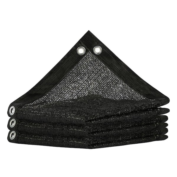 8 ft. x 12 ft. 70% Black Shade Cloth, Heavy Duty Grommets Shade for Greenhouse, Garden, Patio, Pergola