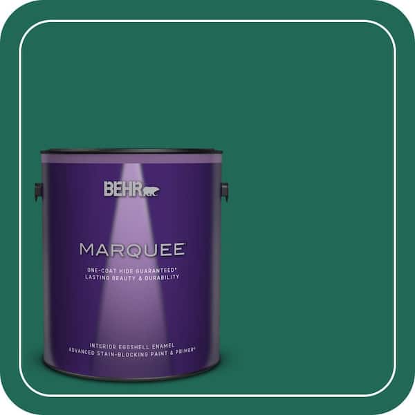 BEHR MARQUEE 1 gal. #S-H-480 Forest Rain Eggshell Enamel Interior Paint & Primer