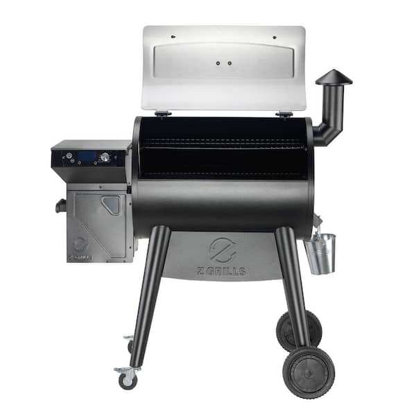 Z GRILLS 202 sq. in. Portable Pellet Grill & Electric Smoker Camping BBQ  Combo with Auto Temperature Control in Black ZPG 200A - The Home Depot