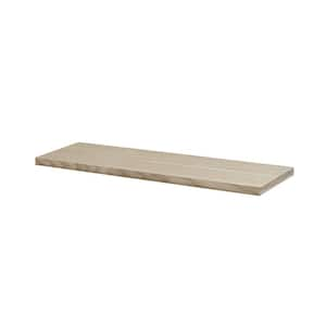 LITE FEELWOOD 23.6 in. x 7.9 in. x 0.75 in. Brushed Oak MDF Decorative Shelf without Brackets