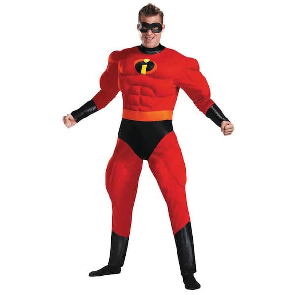 Disguise Men's The Incredibles Deluxe Muscle Mr. Incredible Costume - Extra Large - Adult Halloween Costume