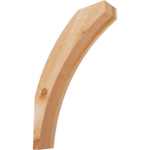 4"W x 16"D x 24"H Thorton Rough Sawn Knee Brace, Western Red Cedar