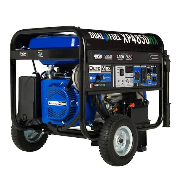 DUROMAX 4,850/3,850-Watt Electric Start Gasoline/Propane Portable Generator