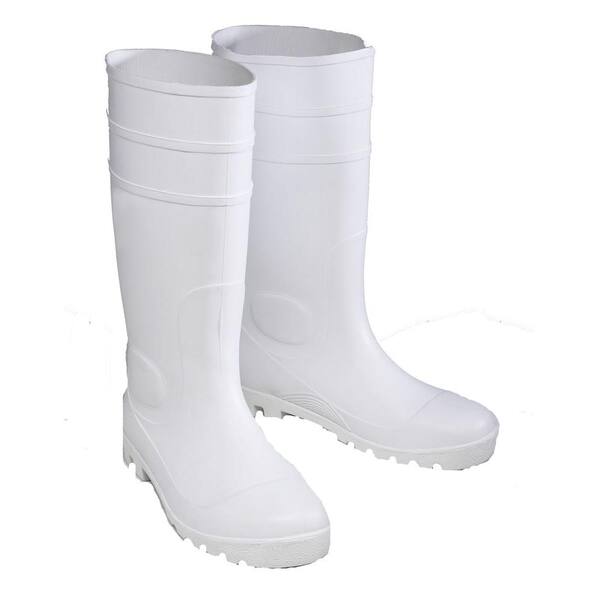 West Chester White PVC Boot Size 8