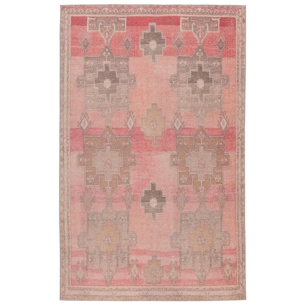 VIBE BY JAIPUR LIVING Faron Pink/Tan 5 ft. x 7 ft. 6 in. Medallion Area Rug  RUG146960 - The Home Depot