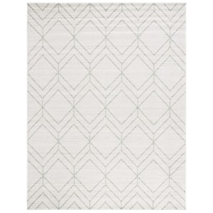 Adirondack 8 ft. x 10 ft. Ivory/Sage Geometric Area Rug