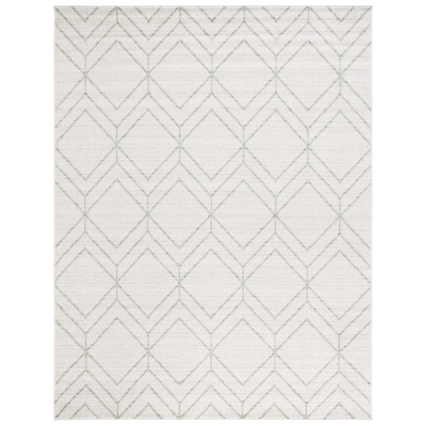 Adirondack 8 ft. x 10 ft. Ivory/Sage Geometric Area Rug