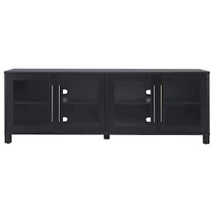 Quincy 68 in. Black Grain TV Stand Fits TV's up to 75 in.