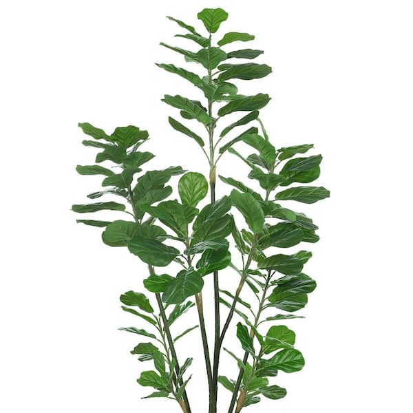 Vanity Art 82 .68 in. H Artificial Fiddle Leaf Fig Plant in Pot (Set of 2)