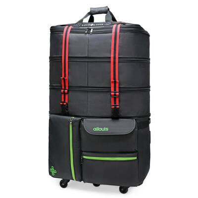 Extra Large 115 Litre Wheeled Cargo Folding Holdall Travel Duffle Bag 36/"