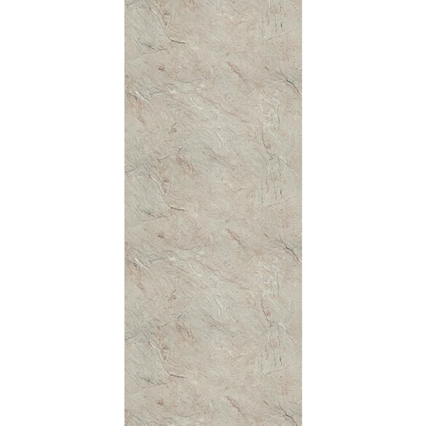 3 in. x 5 in. Laminate Sheet Sample in Silver Quartzite with Scovato