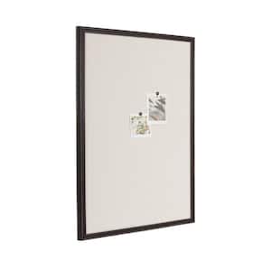 Oakhurst 24 in. W x 36 in. H Pinboard, Black with Linen Fabric Surface