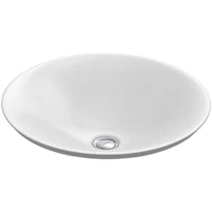 Carillon Round Vitreous China Bathroom Sink in White