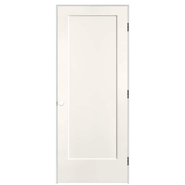Masonite 32 in. x 80 in. 1-Panel Lincoln Park Left-Hand Solid Core Ivory Keys Molded Composite Single Prehung Interior Door