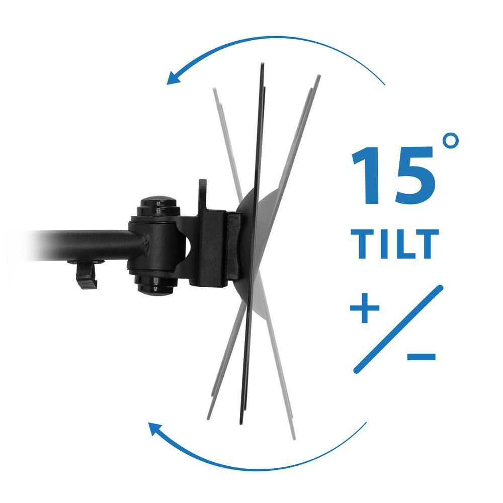 Black Steel Full Motion TV Wall Mount for 13"-42" Screens