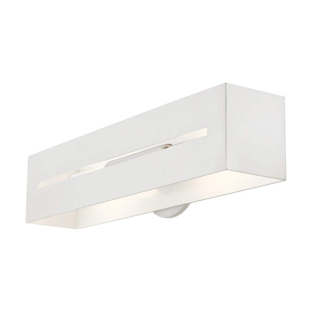 Soma Brushed Nickel 18" Dimmable 2-Light Outdoor Vanity Sconce