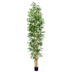 11 ft. Artificial Bamboo Tree with Real Bamboo Trunks