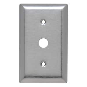 Pass & Seymour 430S/S 1 Gang Coaxial Wall Plate, Stainless Steel (1-Pack)