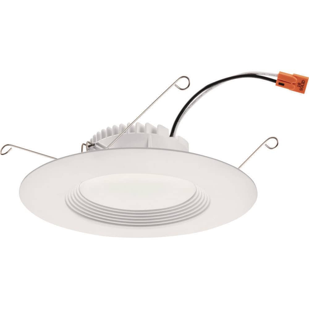 White 5/6-Inch LED Recessed Downlight Trim Kit, 6-Pack