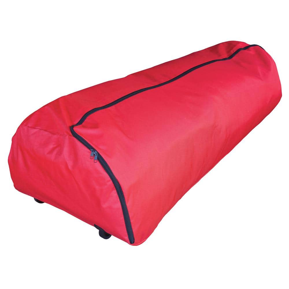 Premium Rolling Red Artificial Tree Storage Bag for Trees Up to 7.5 ft. Tal