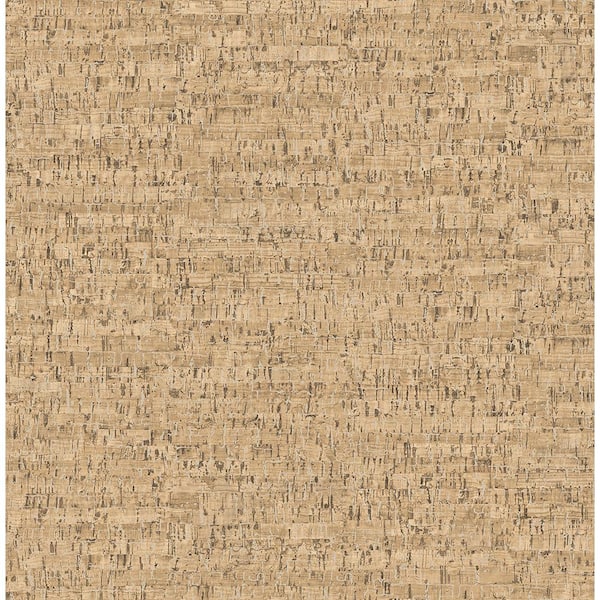 Brewster Burl Neutral Small Faux Cork Strippable Roll (Covers 56.4 sq. ft.)
