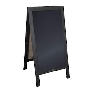 Black 48"H x 24"W Magnetic A-Frame Chalkboard
