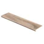 Easy Oak 47 in. Length x 12-1/8 in. Deep x 1-11/16 in. Height Vinyl to Cover Stairs 1 in. Thick