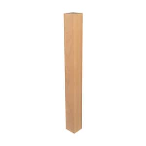 35-1/4 in. x 3-1/2 in. Unfinished North American Solid Cherry Kitchen Island Leg