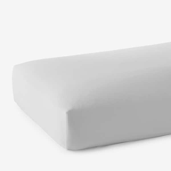 The Company Store Legends Hotel Silver Solid 600-Thread Count Egyptian Cotton Sateen California King Fitted Sheet