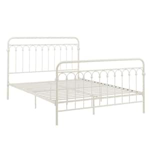 White Metal Arches Queen Platform Bed