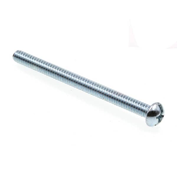 Prime-Line #10-24 x 2-1/2 in. Zinc Plated Steel Phillips/Slotted Combination Drive Round Head Machine Screws (100-Pack)