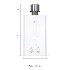 L10 3.0 GPM Portable Outdoor Tankless Water Heater w/ EccoFlo Diaphragm 12V Pump and Strainer
