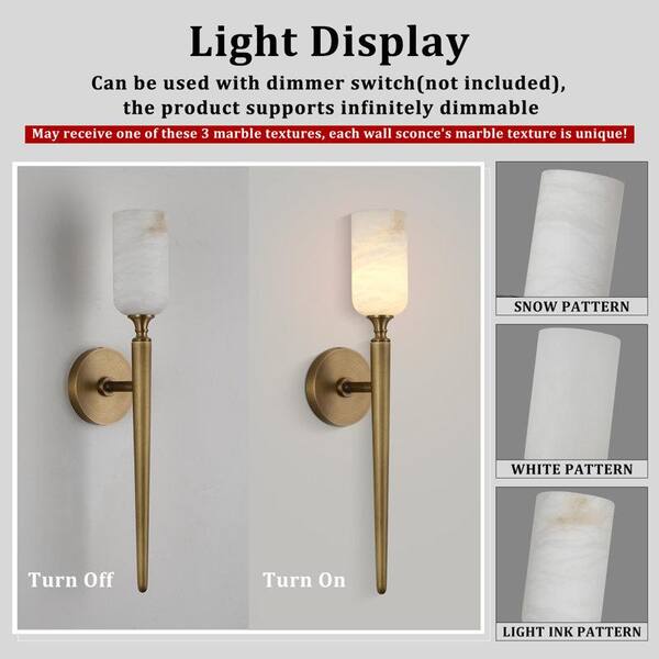 Have a question about YUYI 22 in. 1-Light Gold LED Wall